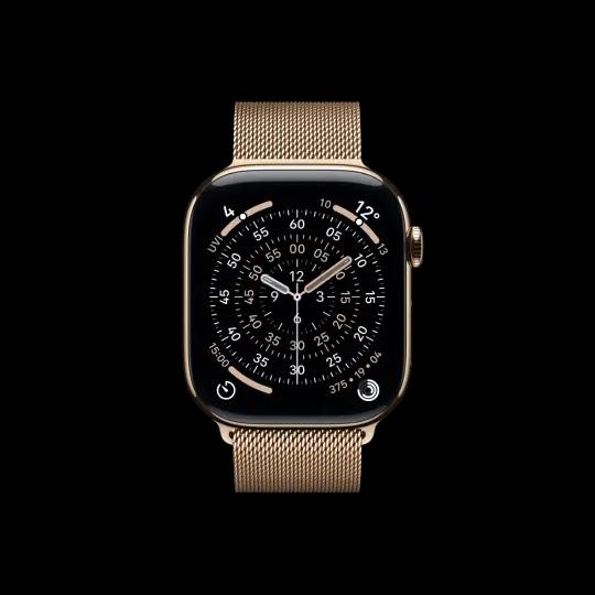 Apple Watch Series 11 GPS Cellular 42mm Gold Titanium si Gold