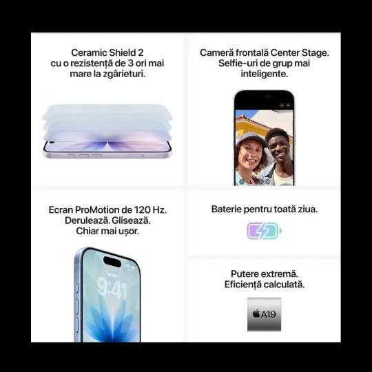Apple iPhone 17 256GB 5G Lavender 8GB - Comandă acum! | Vodafone