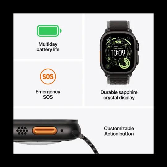 Apple Watch Ultra 3 GPS Cellular 49mm Natural Titanium si Anchor
