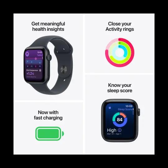 Apple Watch SE 3 GPS Cellular 44mm Midnight si Midnight Sport Band