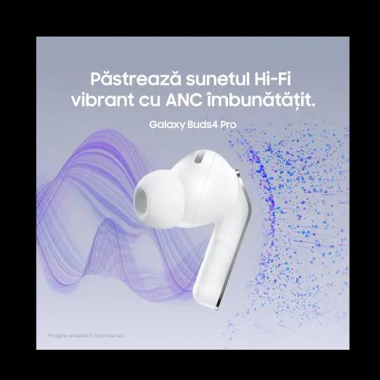 Samsung Galaxy Buds4 Pro White - Comandă acum! | Vodafone