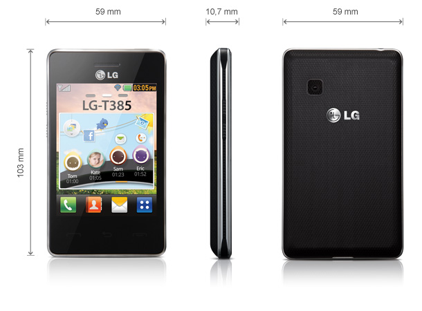 LG T385 negru