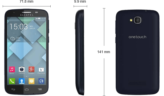 Detalii tehnice Alcatel One Touch Pop C7